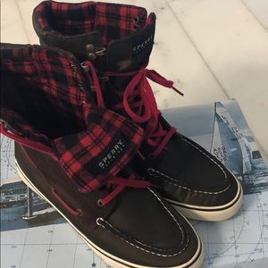 Sperry Top- Sider Acklins Olive Nylon High Top